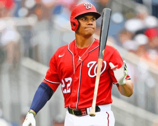 Juan Soto Washington Nationals Baseballer Diamond Painting