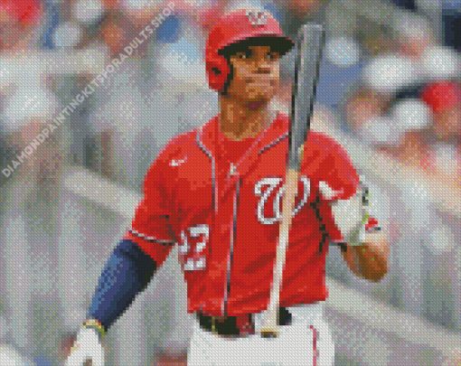 Juan Soto Washington Nationals Baseballer Diamond Painting