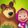 Masha And The Bear Diamond Painting