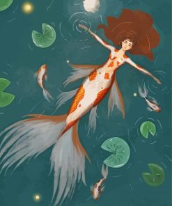 Mermaid Coy Fish Diamond Painting