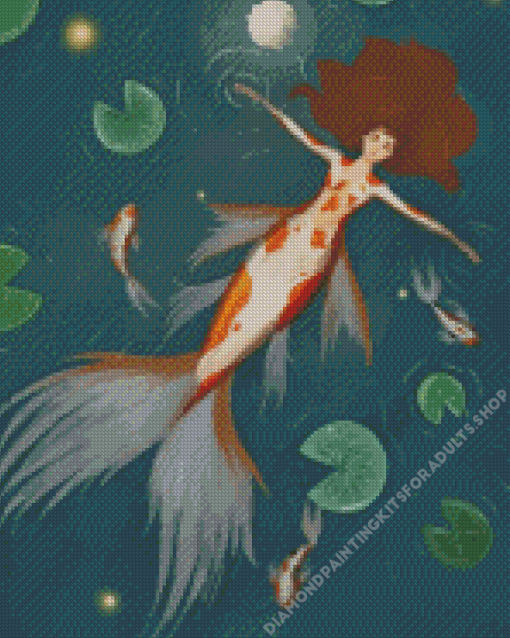 Mermaid Coy Fish Diamond Painting