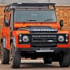 Orange Land Rover Defender 90 Diamond Painting