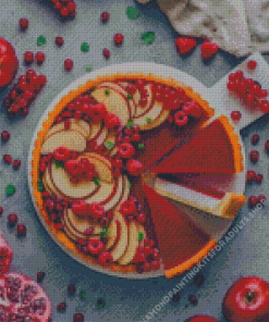 Panna Cotta Tart Diamond Painting