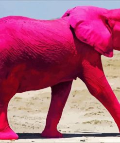 Pink Elephant Diamond Painting