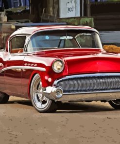 Red 1957 Buick Diamond Painting