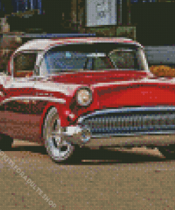 Red 1957 Buick Diamond Painting