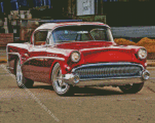 Red 1957 Buick Diamond Painting