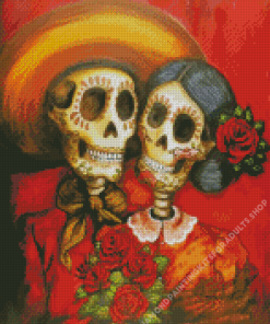 Skull Couples Diamond Painting