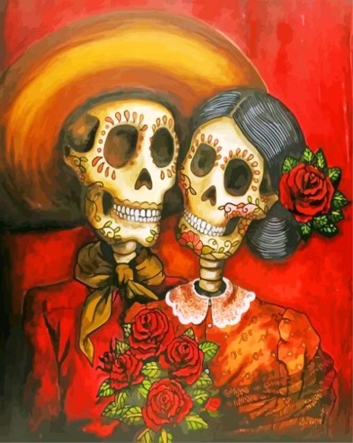 Skull Couples Diamond Painting