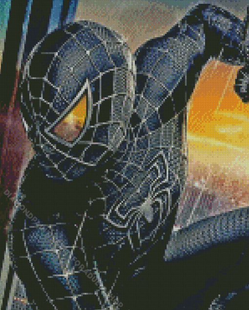 Superhero Black Spiderman Diamond Painting