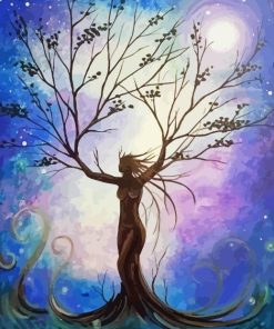 Tree of Life Woman Diamond Painting