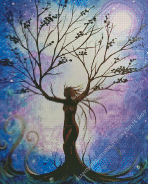 Tree of Life Woman Diamond Painting