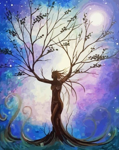 Tree of Life Woman Diamond Painting