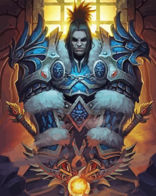 Varian Wrynn Video Game Diamond Painting