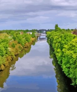 Warrington Mersey River Diamond Painting