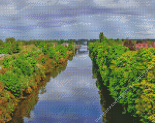 Warrington Mersey River Diamond Painting