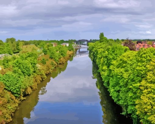 Warrington Mersey River Diamond Painting