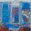 Window Opening On Nice by Raoul Dufy Diamond Painting