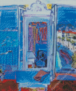 Window Opening On Nice by Raoul Dufy Diamond Painting