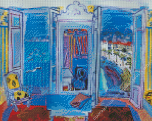 Window Opening On Nice by Raoul Dufy Diamond Painting