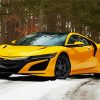 Yellow Acura NSX Diamond Painting