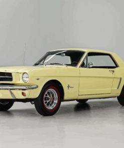 1967 Yellow Mustang Diamond Painting