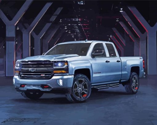 2017 Chevy Silverado Z71 Car Diamond Painting