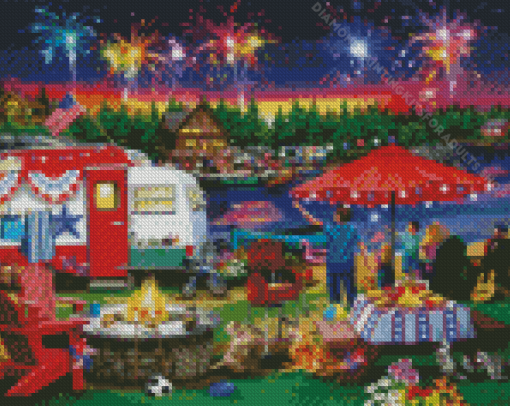 4th of July Celebration Diamond Painting