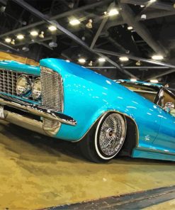 63 Riviera Blue Car Diamond Painting