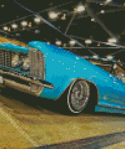 63 Riviera Blue Car Diamond Painting