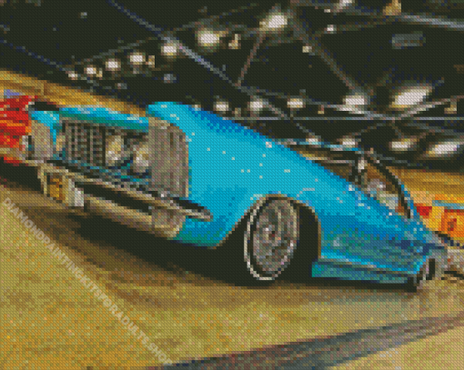 63 Riviera Blue Car Diamond Painting