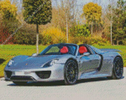 918 Porsche Spyder Car Diamond Painting