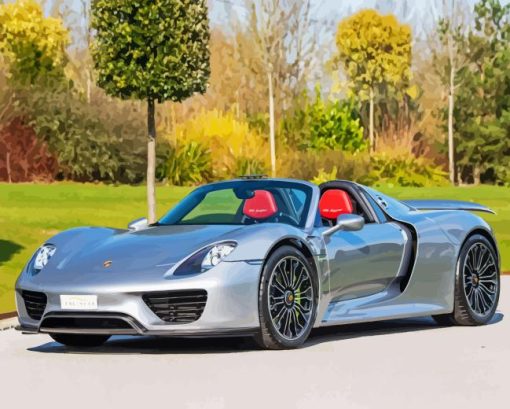 918 Porsche Spyder Car Diamond Painting