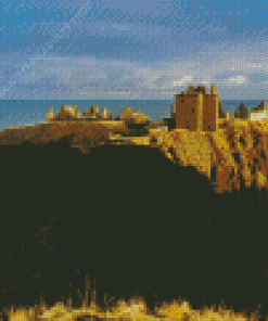 Aberdeen Dunnottar Castle Scotland Diamond Painting