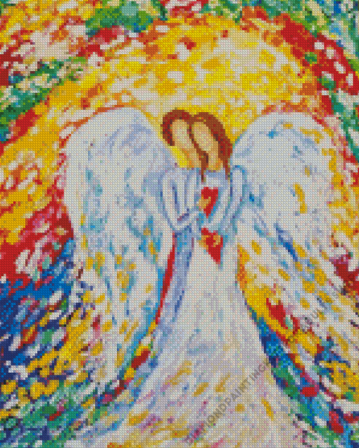 Abstract Angel Of Love Diamond Painting