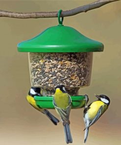 Adorable Birds Feeder Diamond Painting