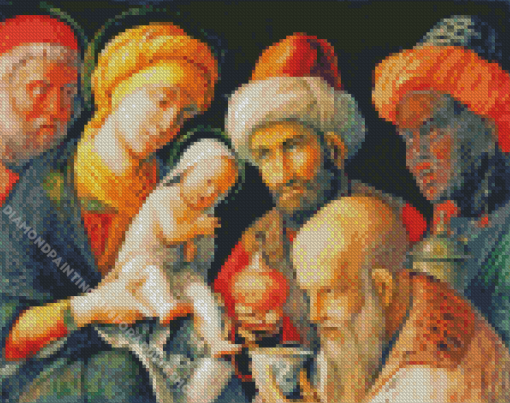 Adoration Of The Magi By Mantegna Diamond Painting