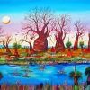 Aesthetic Boab Trees Diamond Painting