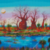 Aesthetic Boab Trees Diamond Painting