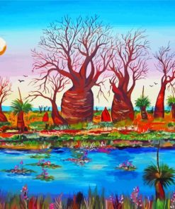 Aesthetic Boab Trees Diamond Painting