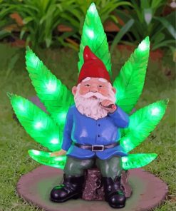 Aesthetic Garden Gnome Smoking Diamond Painting