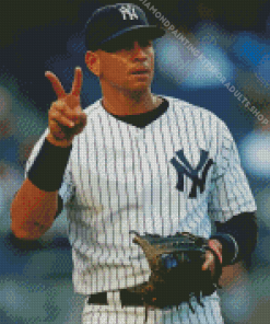 Alex Rodriguez Baseball Shortstop Diamond Painting