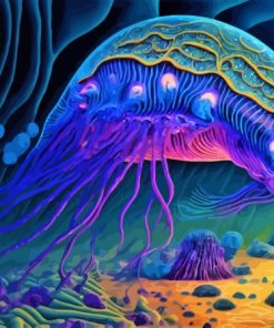 Alien Jellyfish Shrimp Diamond Painting