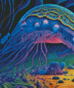 Alien Jellyfish Shrimp Diamond Painting