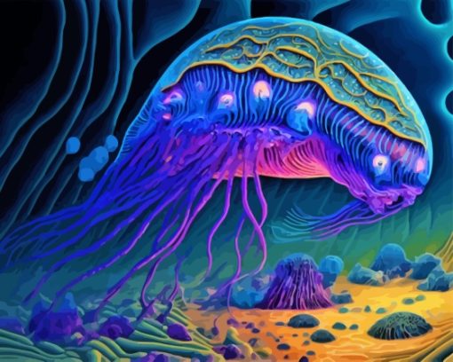 Alien Jellyfish Shrimp Diamond Painting