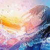 Anime Girl In The Water Art Diamond Painting