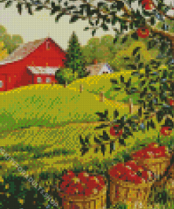 Apples Orchard Diamond Painting