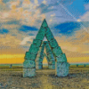 Arctic Henge Sunset Diamond Painting