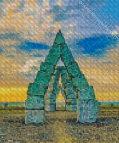 Arctic Henge Sunset Diamond Painting