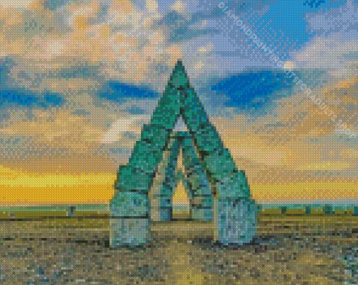 Arctic Henge Sunset Diamond Painting